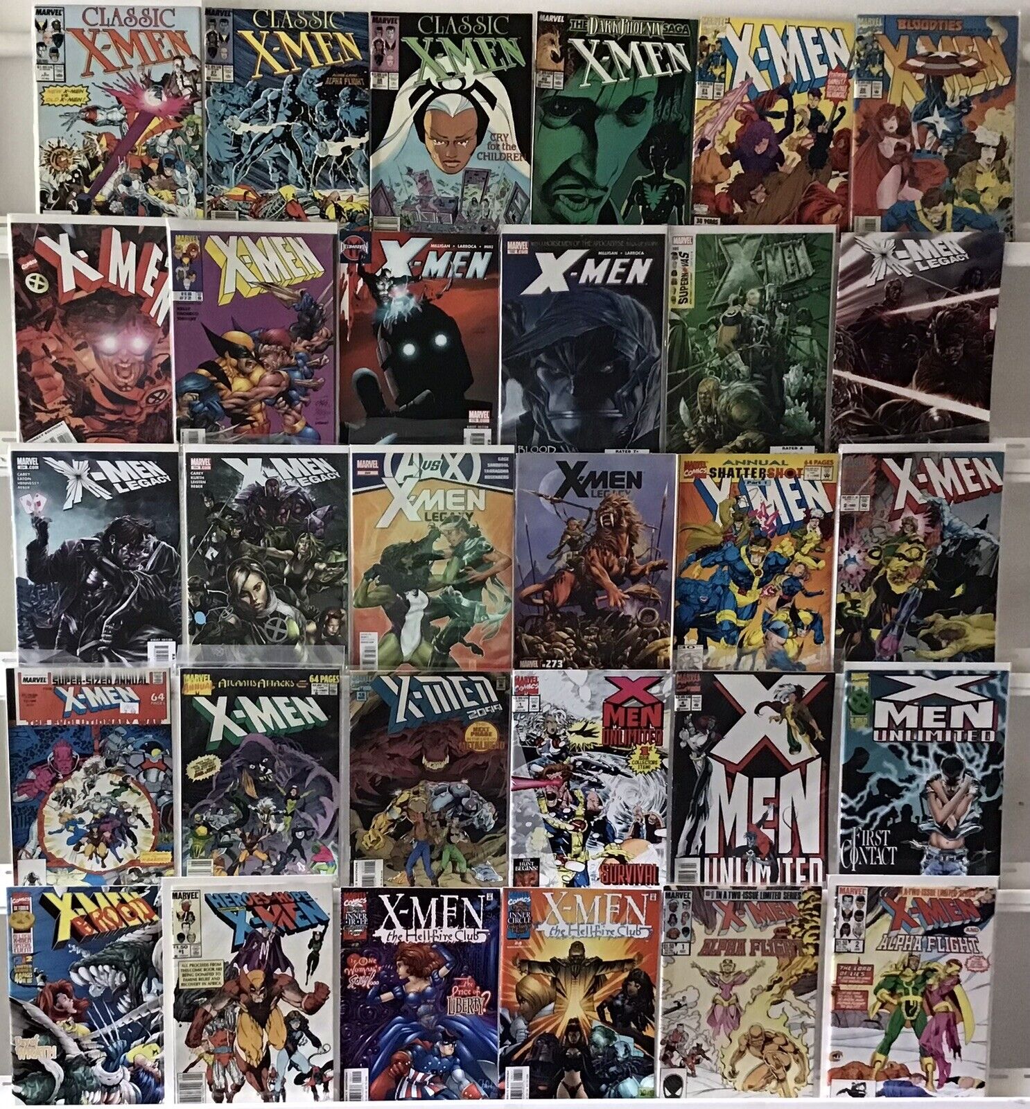 Marvel Comics X-Men Comic Book Lot of 30
