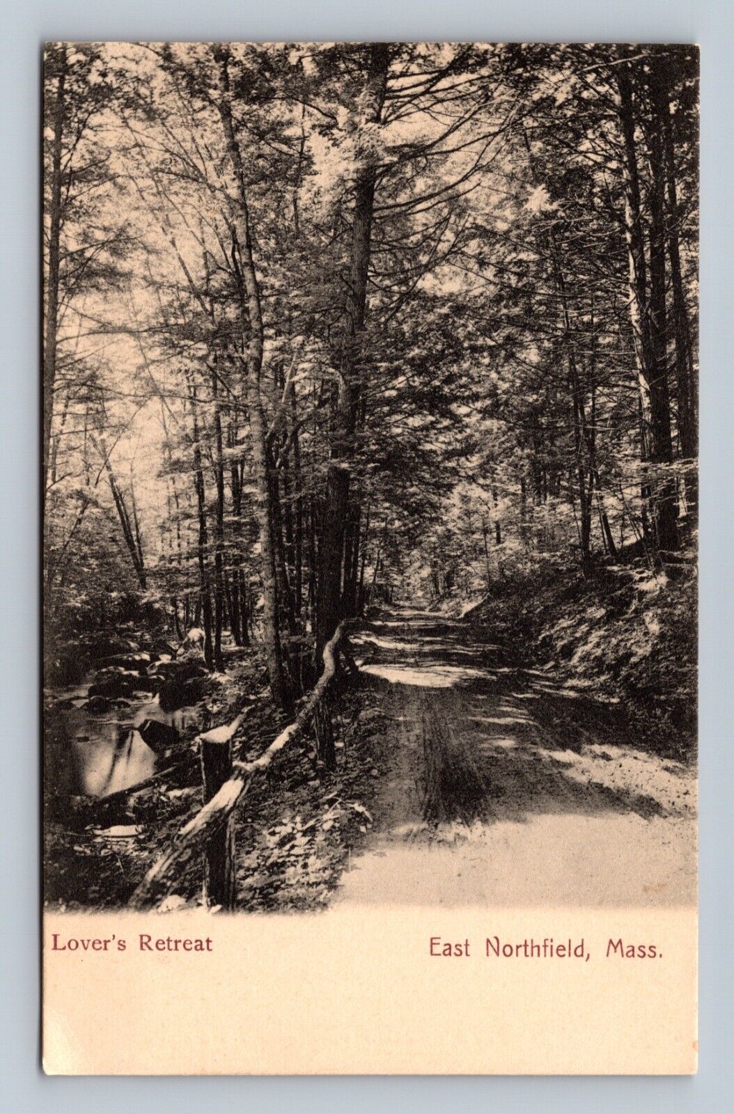 Lover's Retreat, East Northfield, MA Massachusetts Postcard