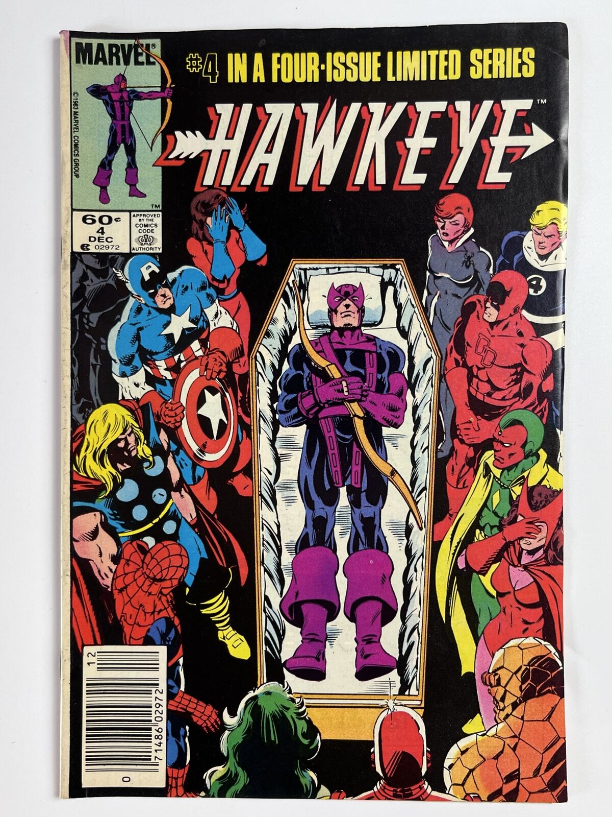 Hawkeye #4 (1983) Marriage of Hawkeye and Mockingbird in 7.0 Fine/Very Fine