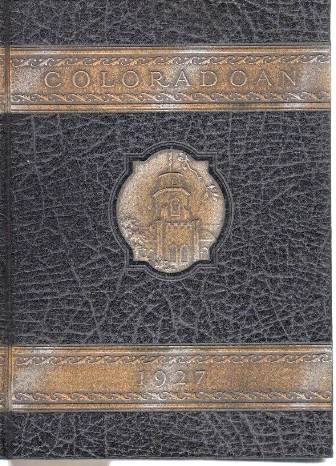 Original 1927 University Colorado Yearbook-Boulder-CU Buffs