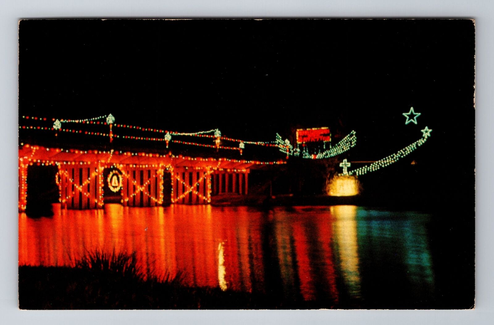 Natchitoches LA-Louisiana, Christmas Festival, Antique, Vintage Postcard