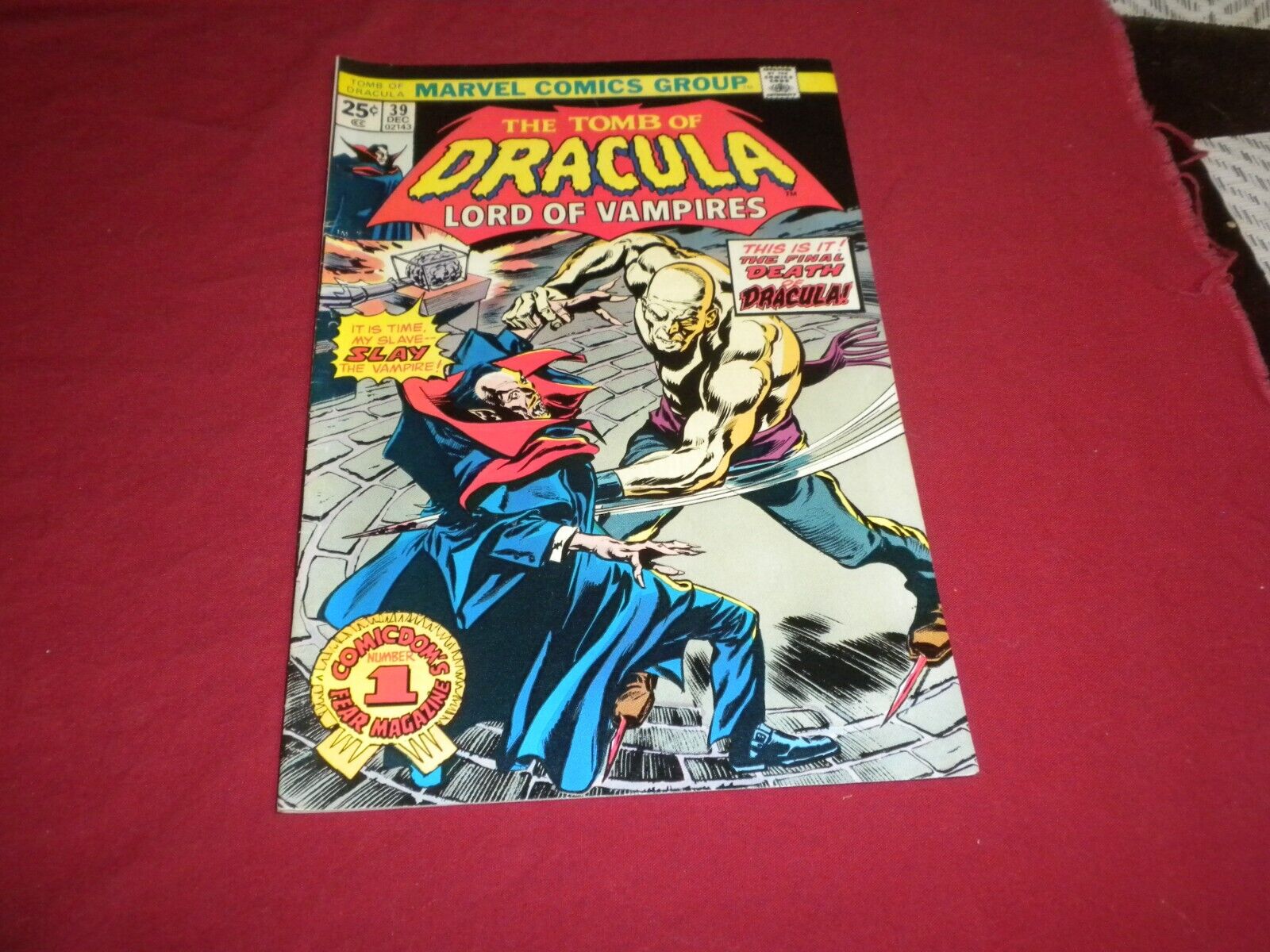 BX5 Tomb of Dracula #39 marvel 1975 comic 8.0 bronze age BEAUTIFUL SEE STORE