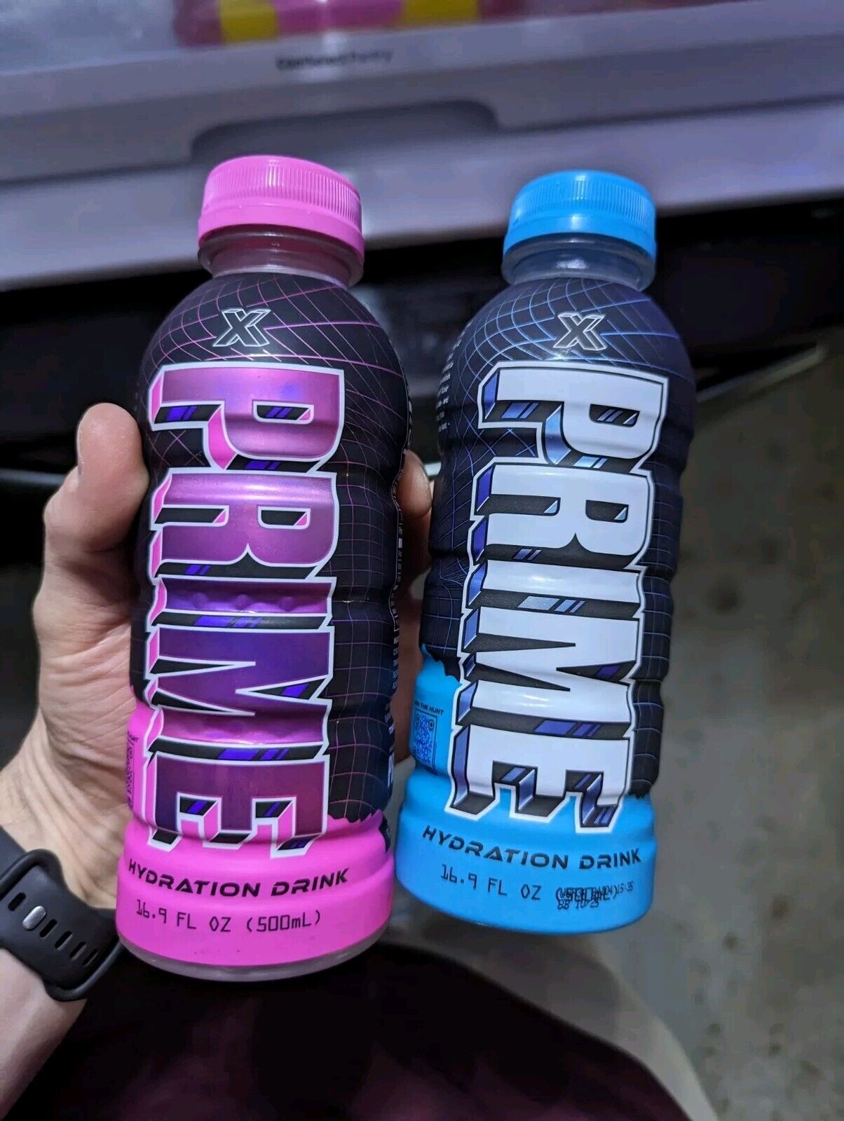 PRIME HYDRATION X 2 BOTTLES - The hunt for hydration - Sealed - IN HAND RARE