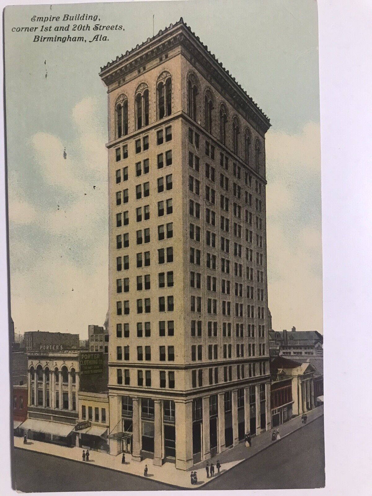 1910 Empire Bldg Birmingham Alabama Divided Back Postcard