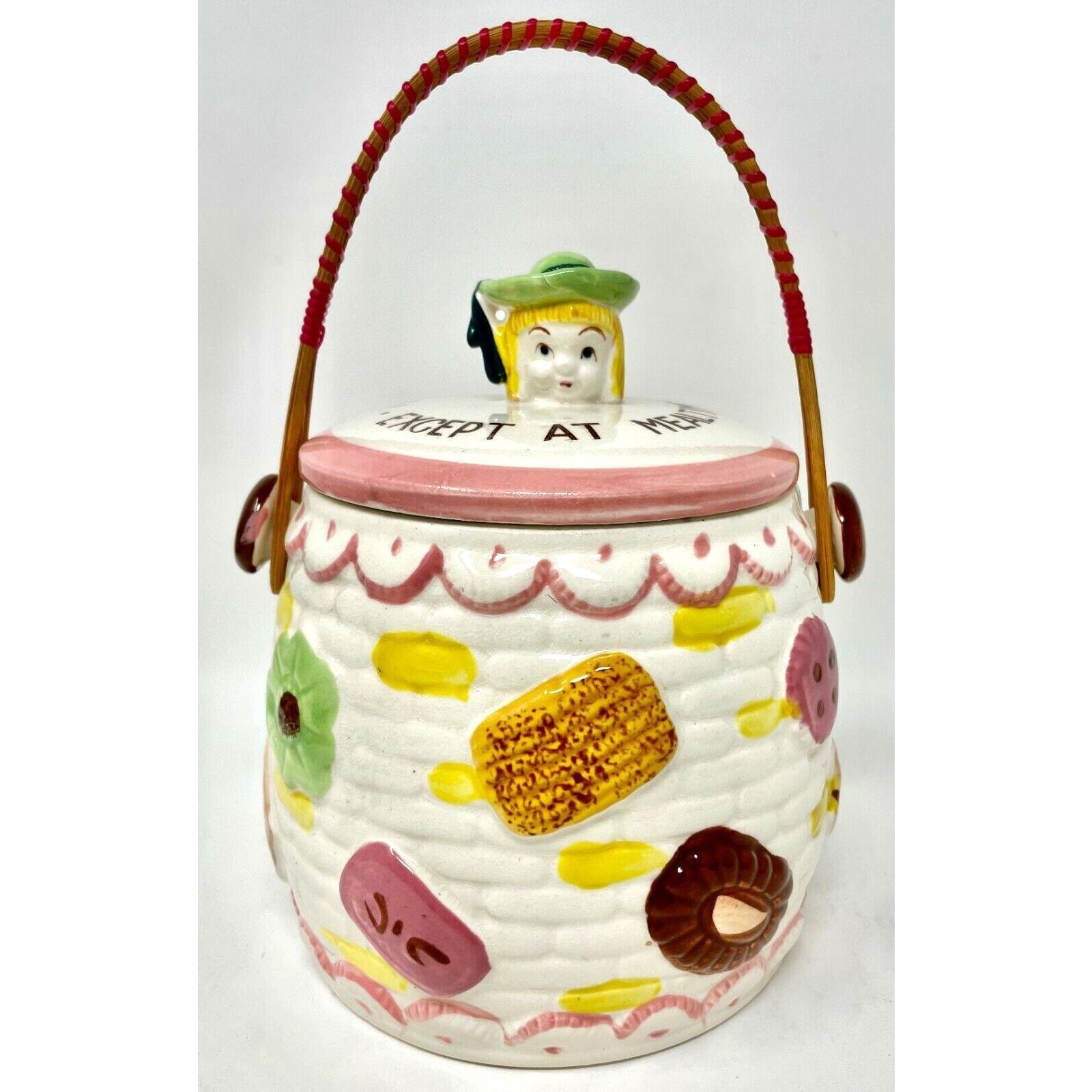 Vintage Ucagco Girl Cookie Jar \