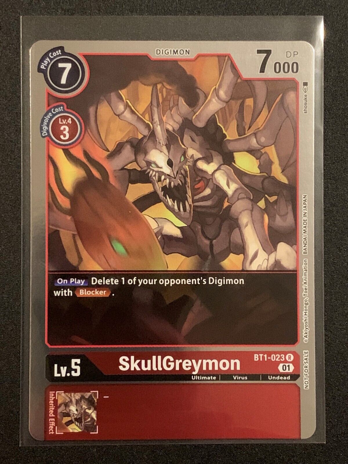 SkullGreymon (Box Topper) | BT1-023 U | Red | BT10: Xros Encounter | Digimon TCG