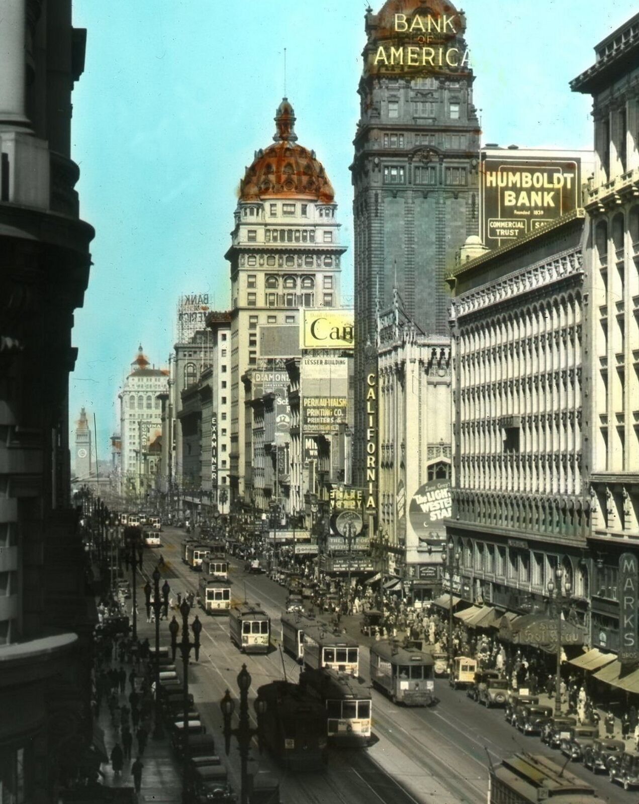 1920s SAN FRANCISCO STREET SCENE Photo  (212-D)