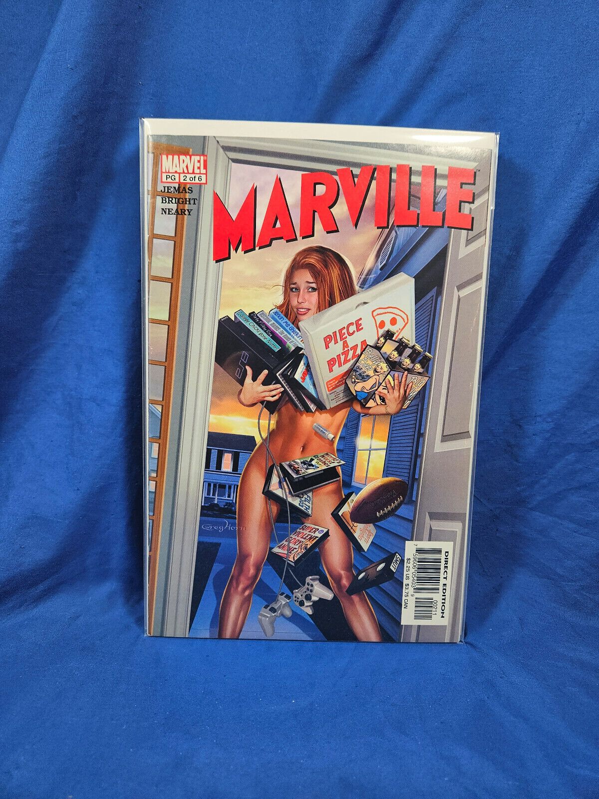 Marville #2  Greg Horn Gamer cover  Marvel 2002 Satire - FN/VF 7.0