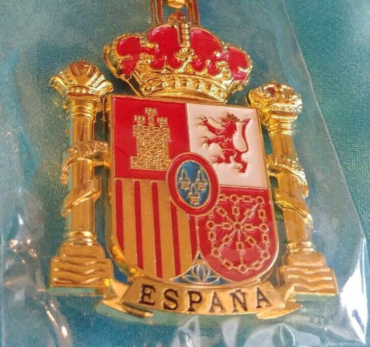 Espana Spain Golden Metal keychain Ring