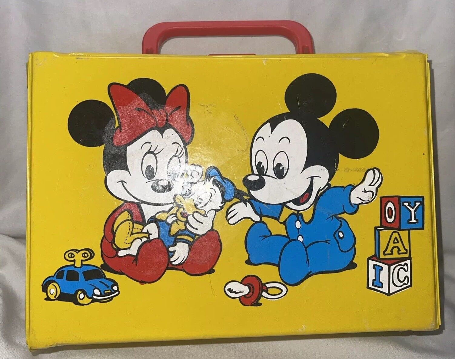 Mickey Mouse Disney Cassette Tape Case 1985 Vintage 44 Forty Four Amhem Plastic