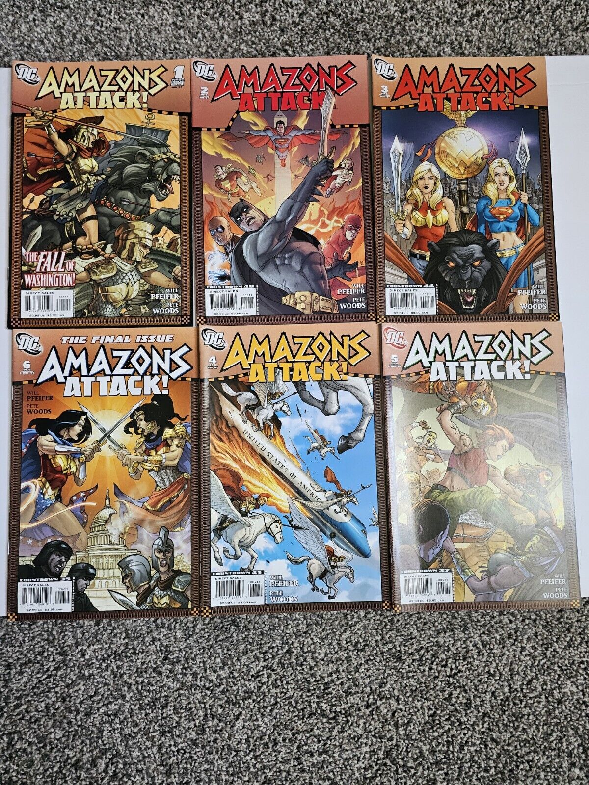 Amazons Attack Dawn Of DC 1-6 (2007) Full Set 