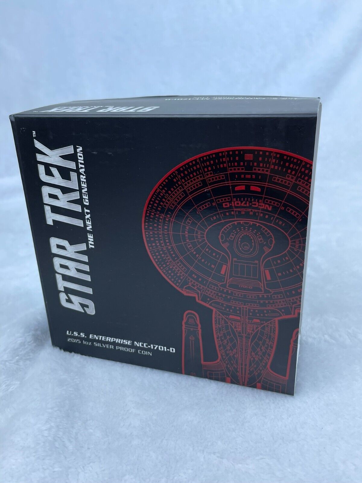 2015 Star Trek U.S.S. Enterprise NCC-1701-D 1oz Silver Proof New Open Box
