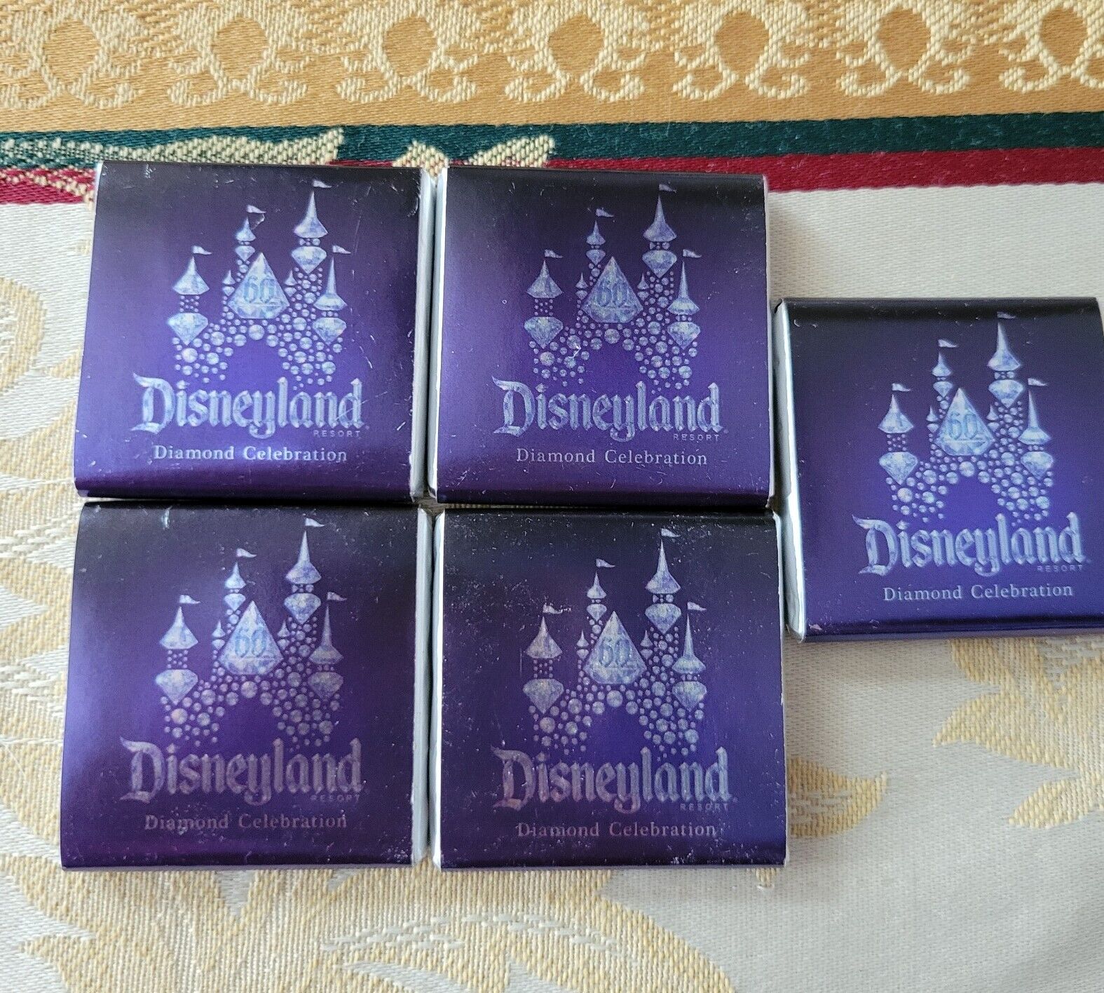 2015 Disneyland Diamond Celebration 60th Anniversary 5 Milk Chocolate Squares