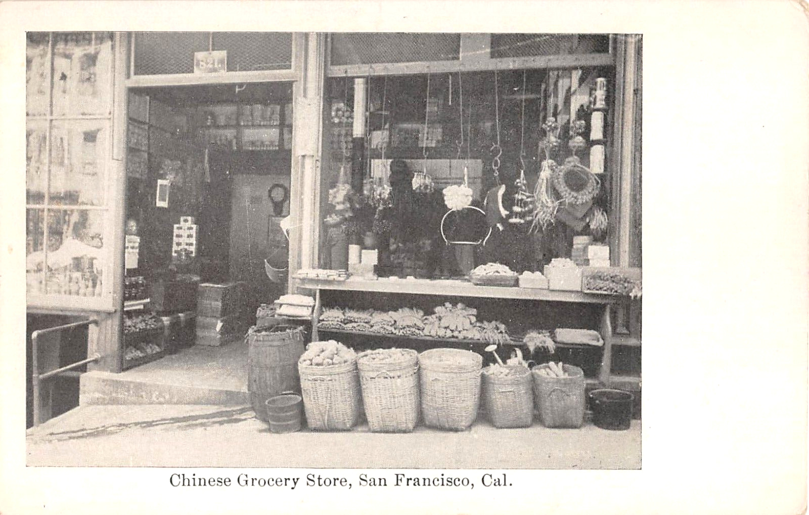 c.1905 Chinese Grocery Store San Francisco CA post card