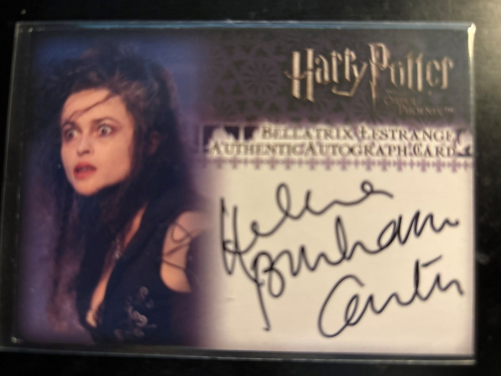 Harry Potter ArtBox Bellatrix Lestrange Autograph Card Helena Bonham Carter