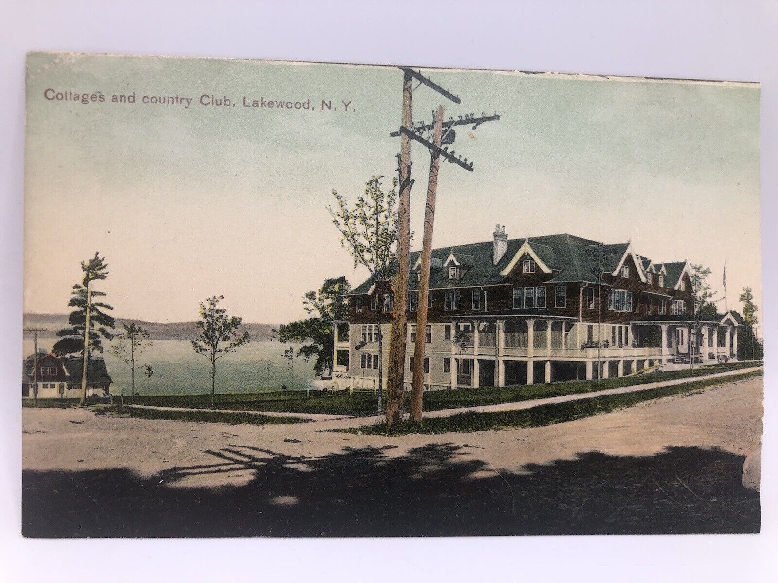 Postcard Lakewood New York Cottages and Country Club Unposted
