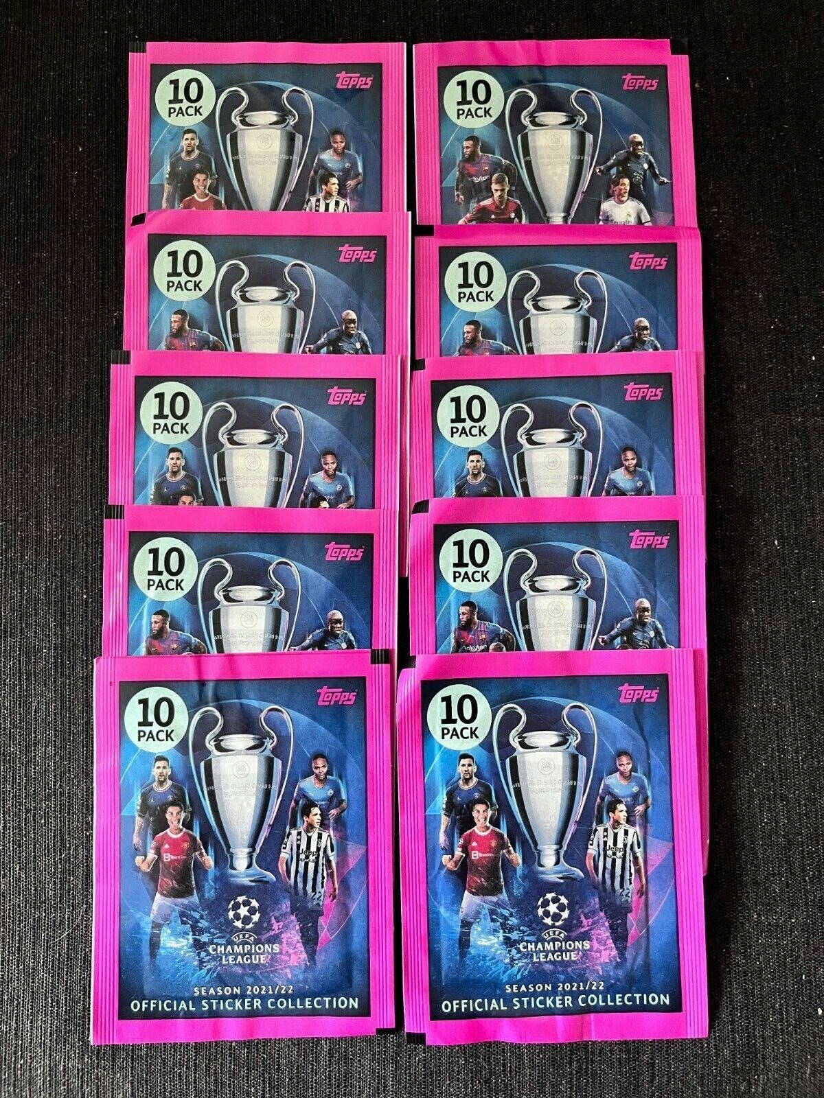 LOT 50 PACKS TOPPS UEFA CHAMPIONS LEAGUE 2021/2022 SEALED NEW