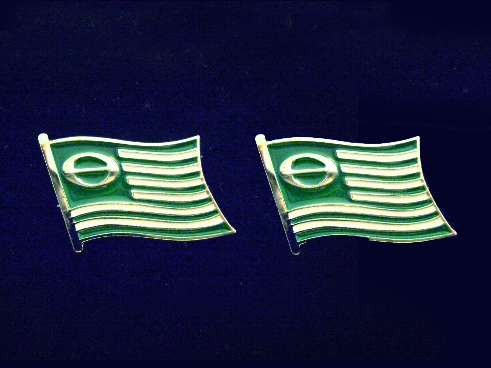 2 Earth Day, Ecology Flag, Hat Lapel Pins