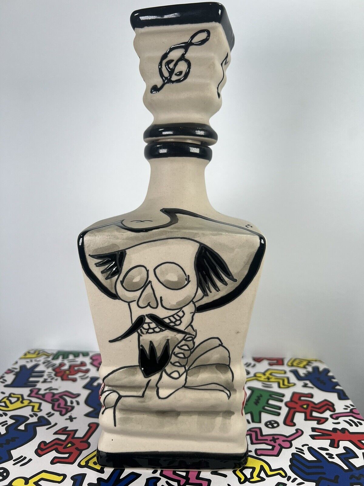 Dinastia Real Empty Tequila Bottle 750ML Mariachi Windmill Ceramic Codigo 1316