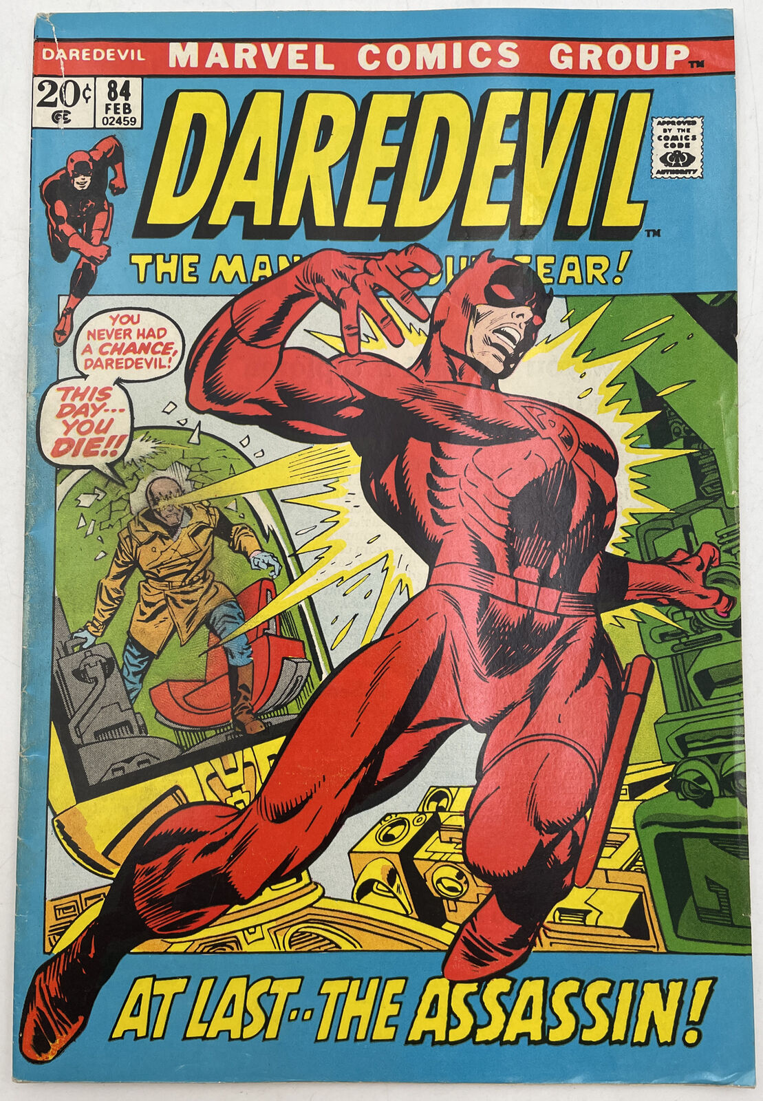 Daredevil #84 At Last The Assassin VF 1971 Marvel Comics