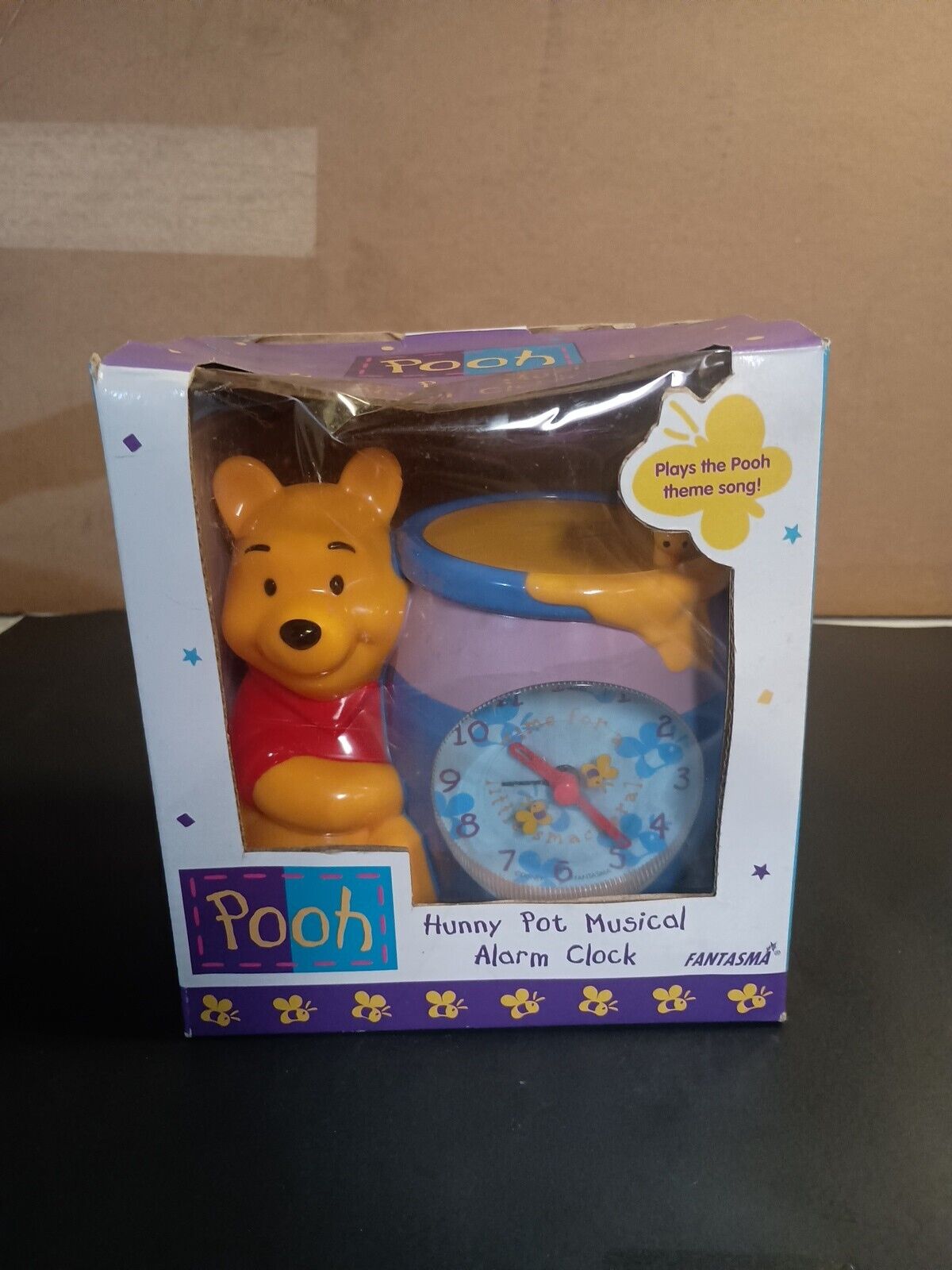 Winnie the POOH Coin Bank ALARM Clock Disney 3+ Battery Op COLLECT 7\