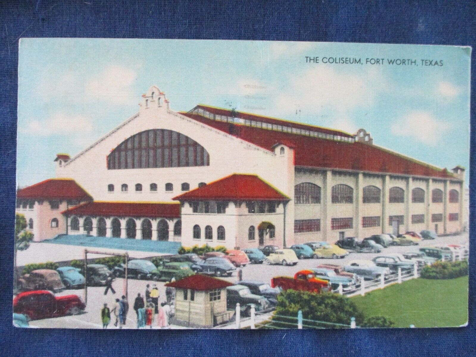 1948 Fort Worth Texas The Coliseum Postcard & Cancel