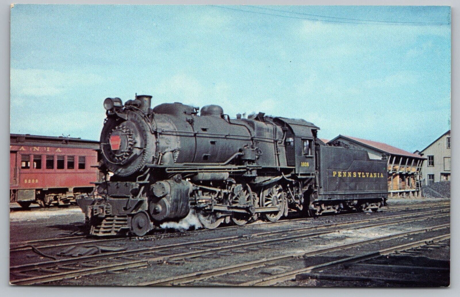 Pennsylvania PRR 1816 Class G5 Steam Locomotive Postcard
