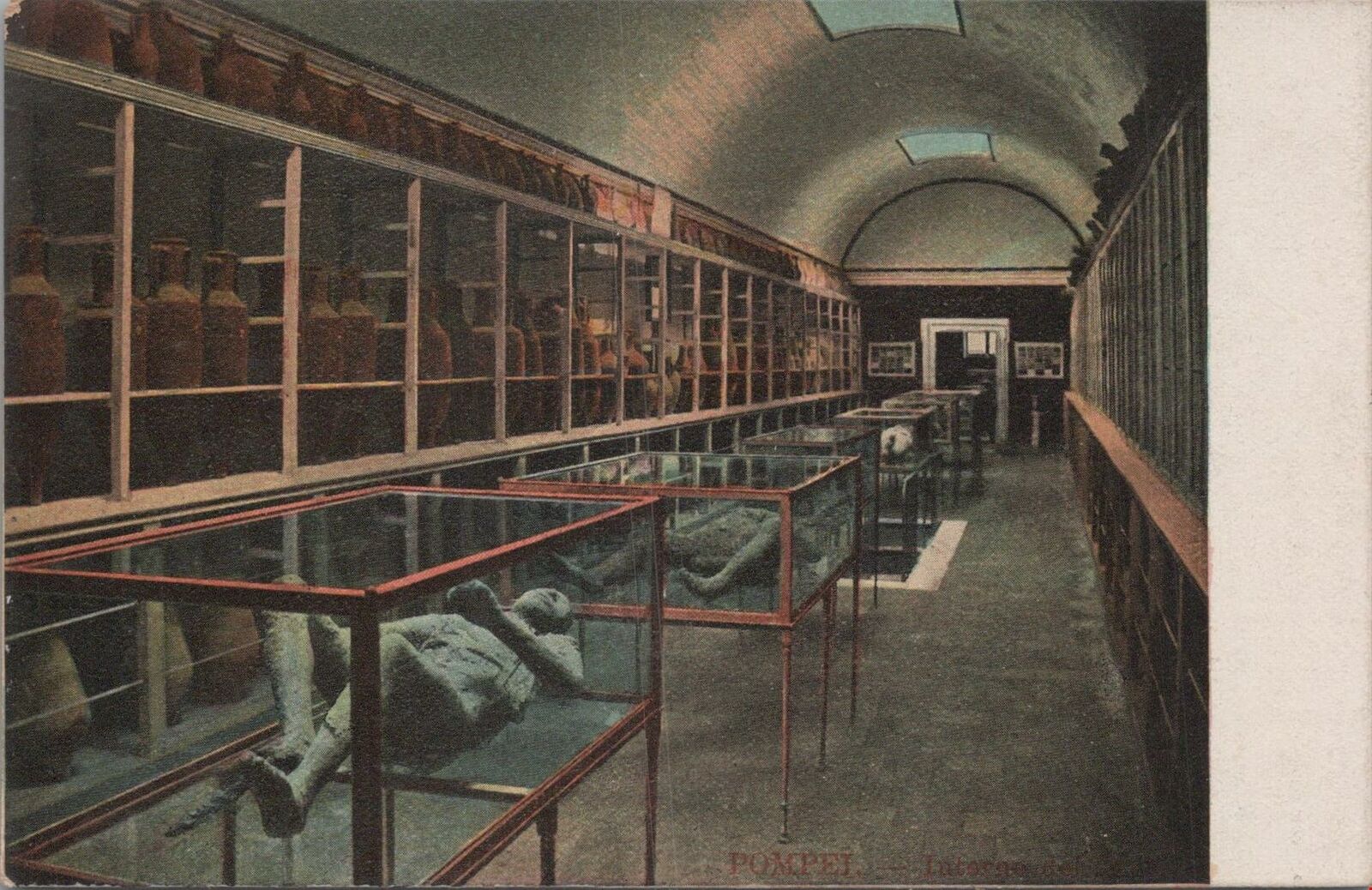 Postcard Museum Pompeii Italy 