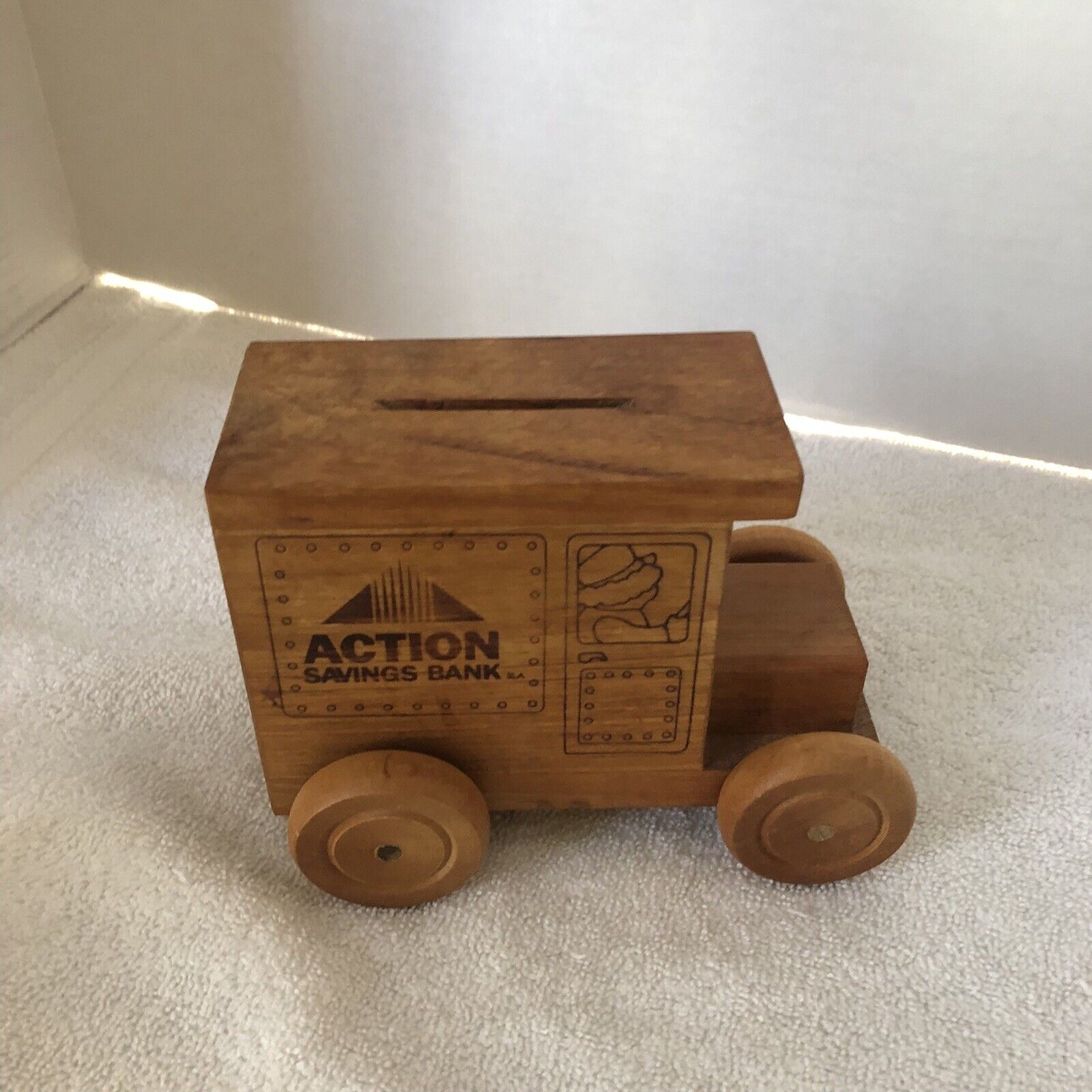 Vintage Logomobile  1990 Action Savings Bank Pre-owned. Excellent Condition.