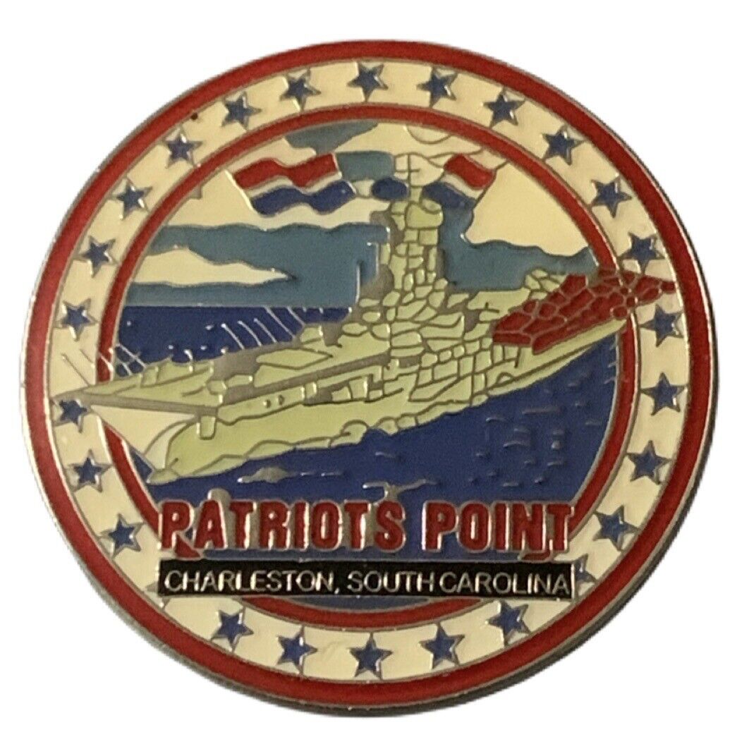 Patriots Point Charleston South Carolina Scenic Travel Souvenir Pin