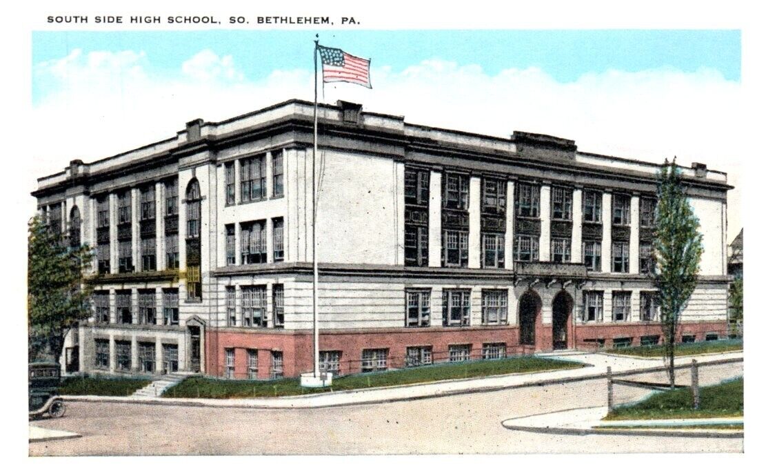 SOUTH SIDE HIGH SCHOOL Bethlehem, PA - Postcard
