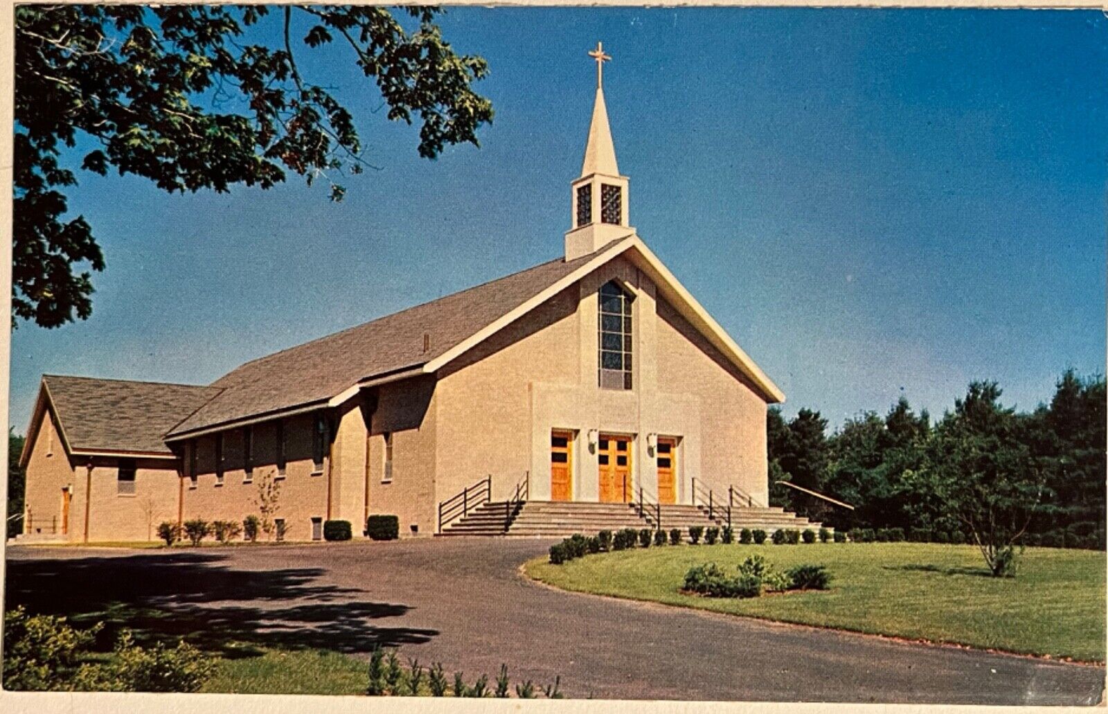 Lakeville Church of St Martha Mary Massachusetts Postcard c1960