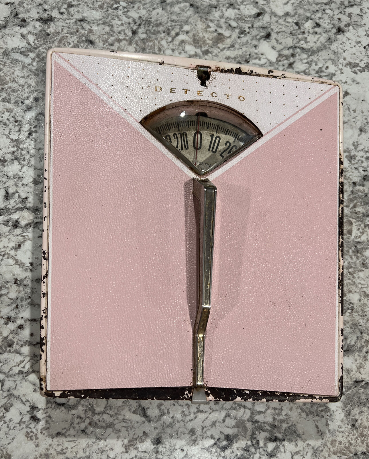 1950s Vintage Detecto Pink Bathroom Weight Scale 