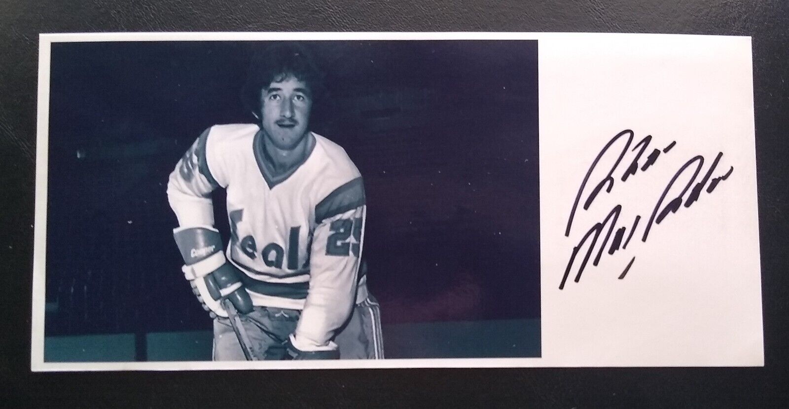 Al MacAdam Signed 4x8.5 Photo Autographed California Golden Seals NHL Canucks