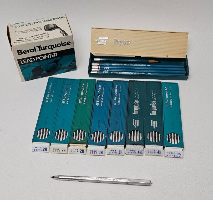Eagle Turquoise Prestomatic 3377 Pencil, Drawing Leads, Pencils,  Lead Pointer