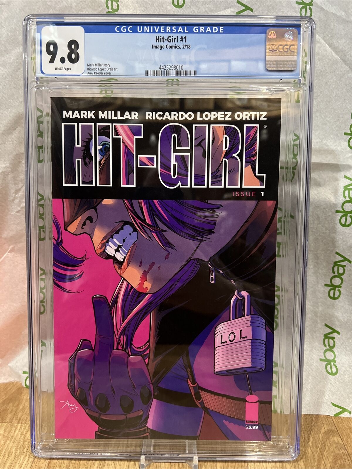 HIT-GIRL #1 Comic Mark Millar Kick Ass Hit Girl Image NM - 2018 Cgc 9.8 Graded