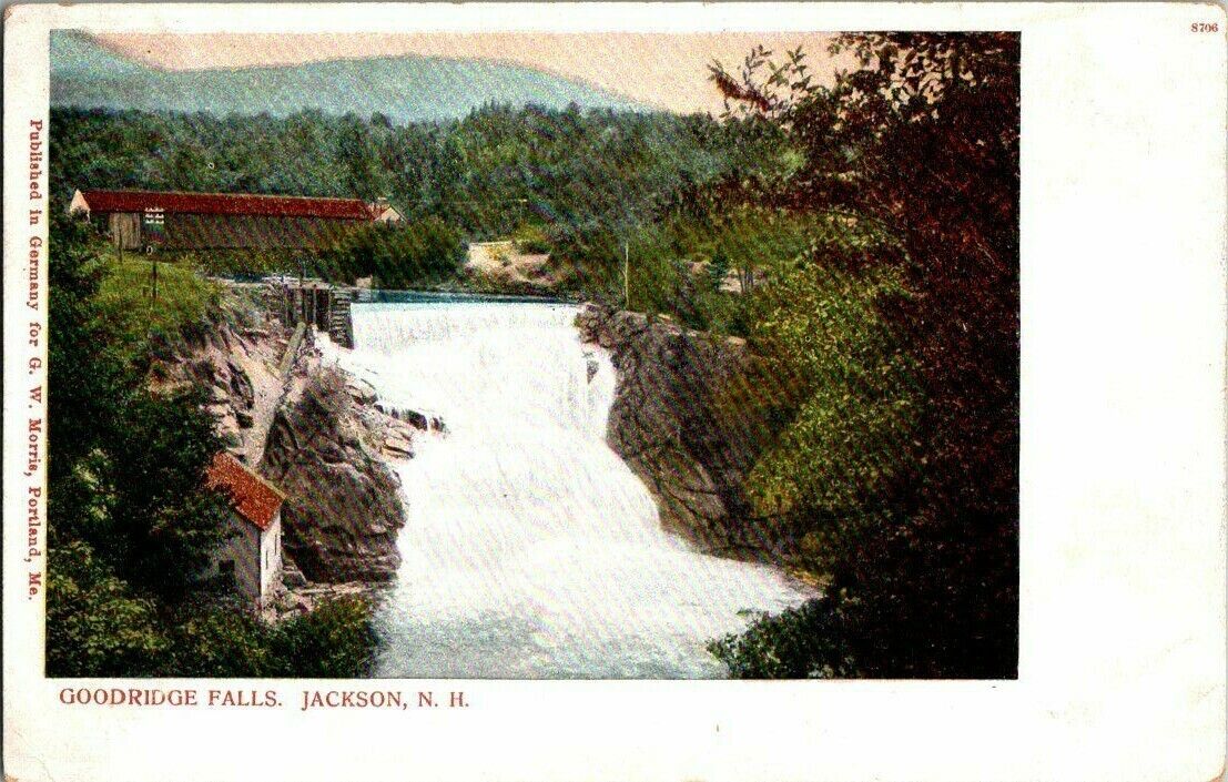 1902. JACKSON, NH. GOODRIDGE FALLS. POSTCARD.