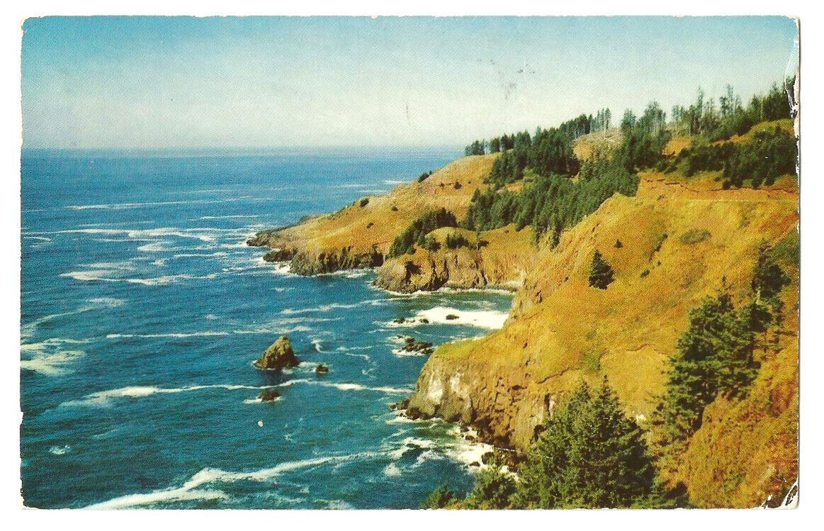 OR Postcard Oregon Coast Highway Otter Crest