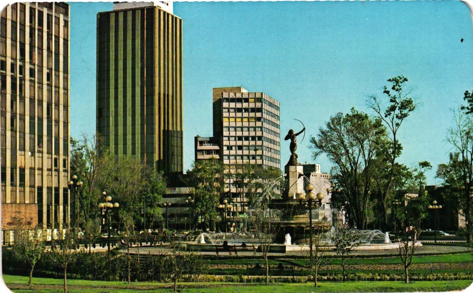 Vintage Postcard- FUENTE DE DIANA, MEXICO 1960s