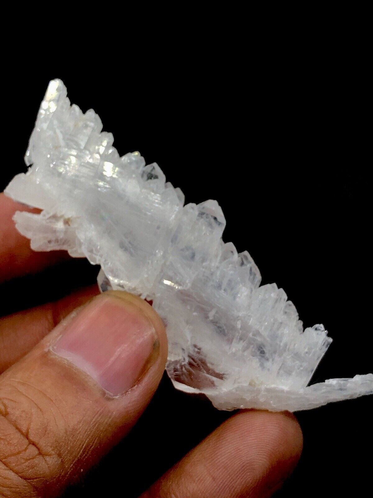 Natural ￼Etched Faden Quartz Crystals Specimen From  Pakistan