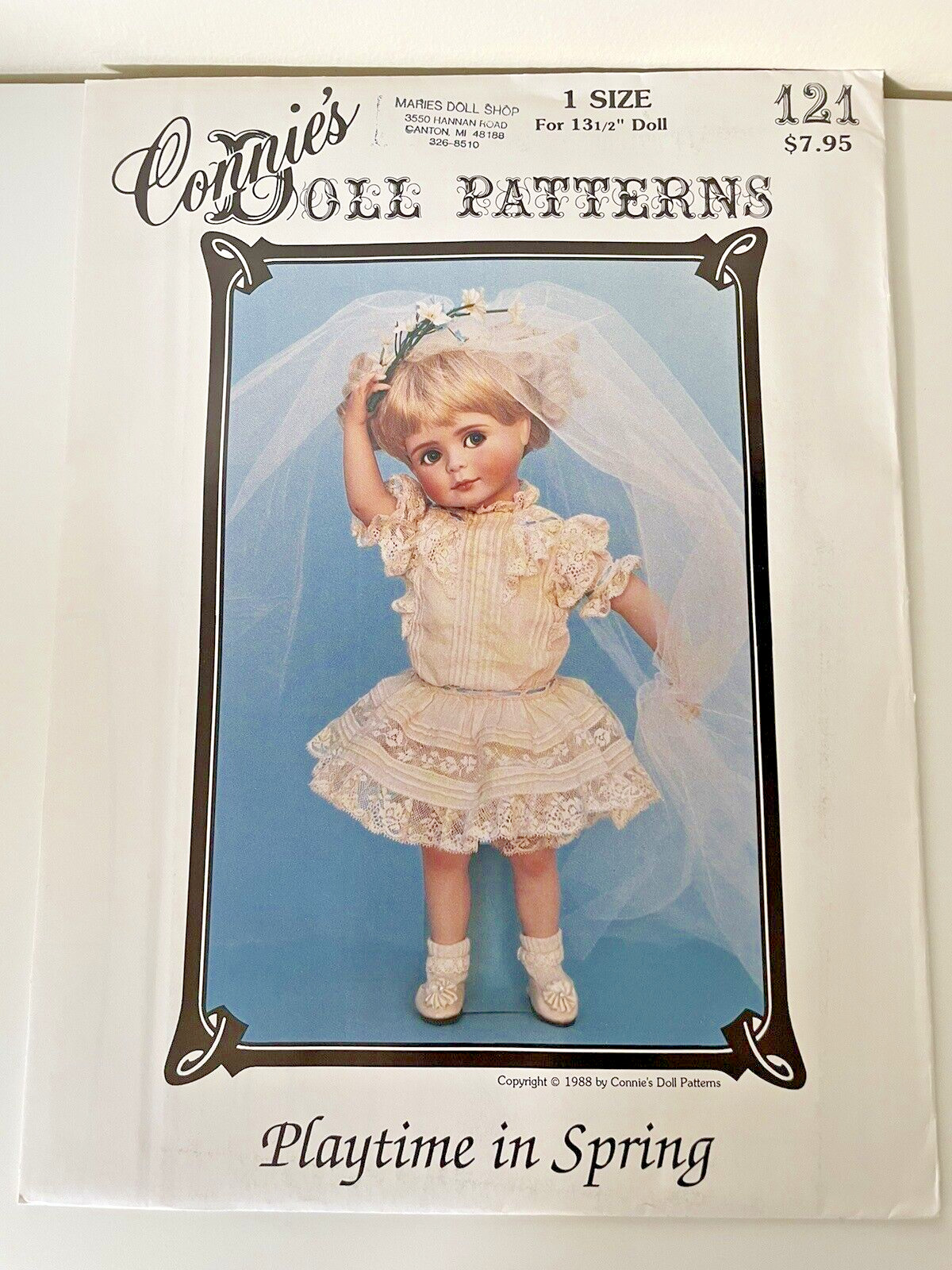 Connie\'s Doll Patterns #121 Playtime in Spring 13 1/2\