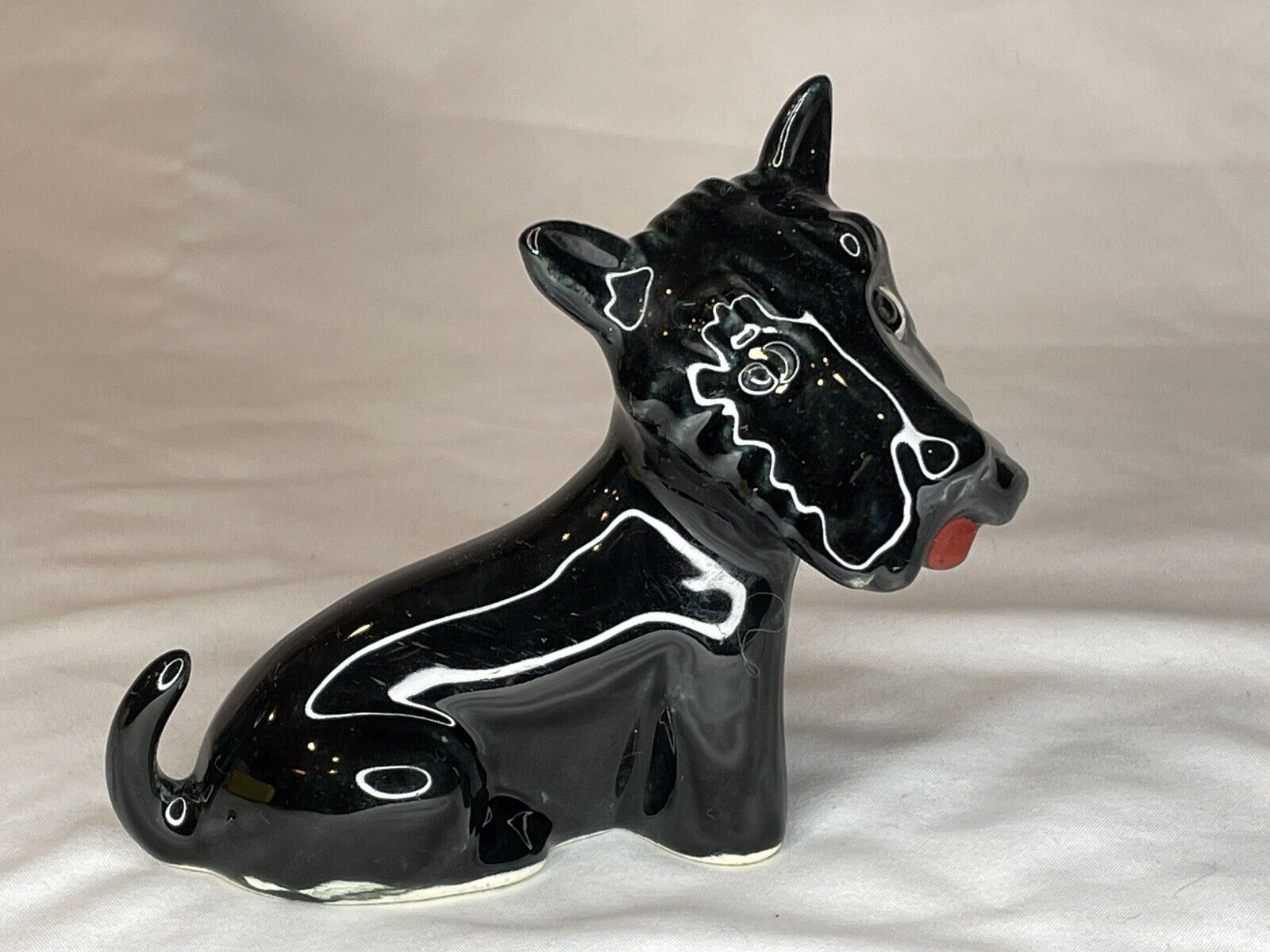 Vintage Ceramic Scottish Terrier Scottie Dog Figurine