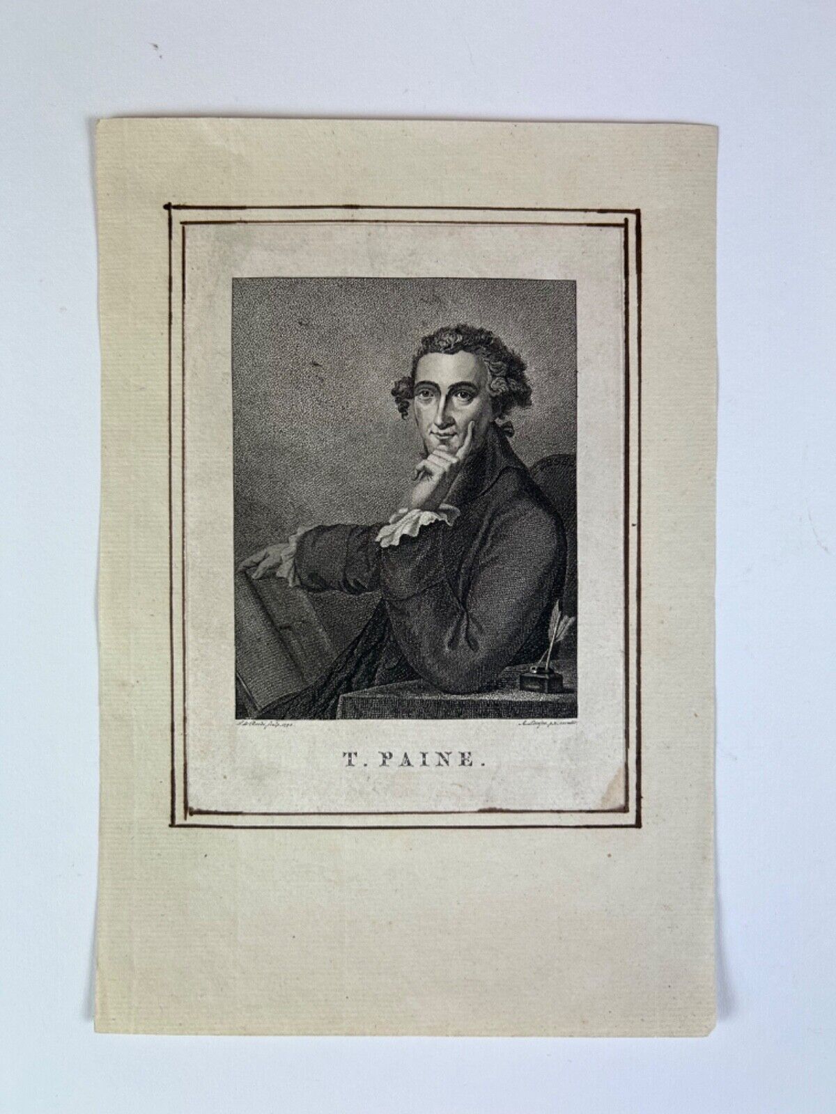 18th Century Thomas Paine Print Founding Father