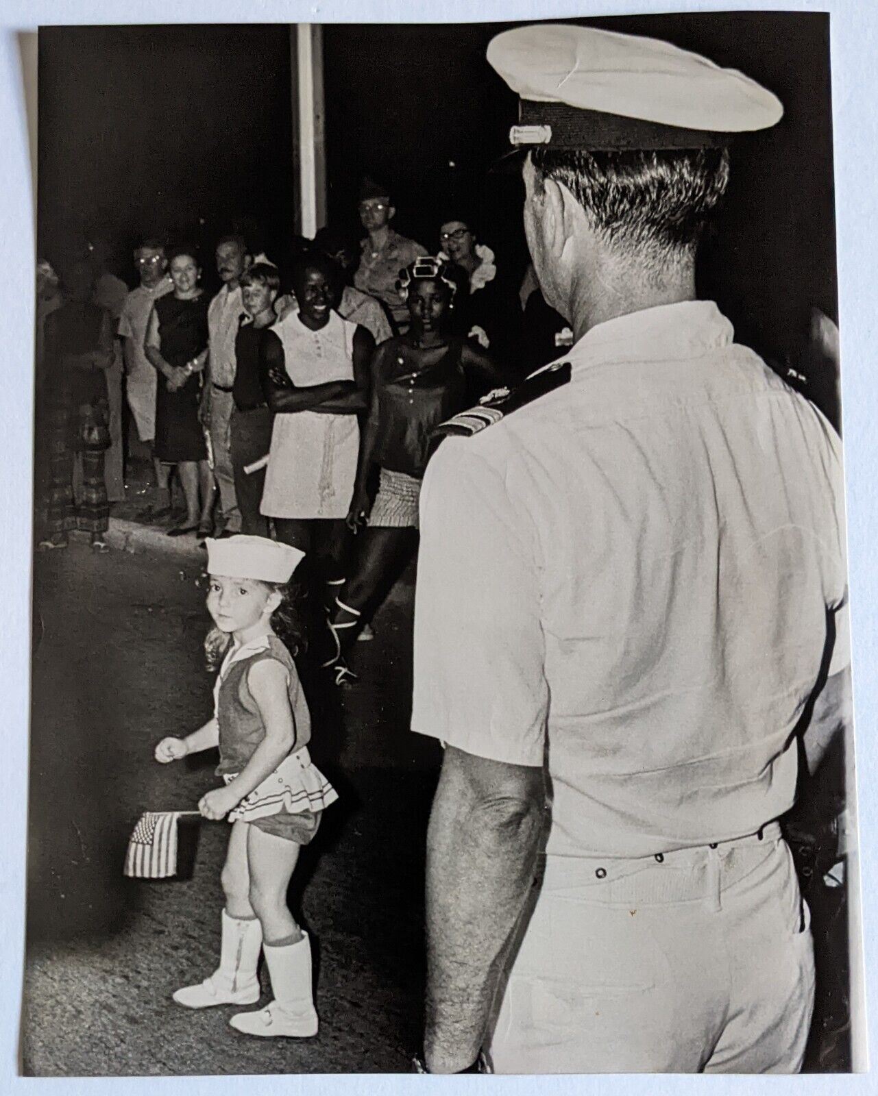 1971 Miami Florida Armed Forces Day Parade Navy Officer Daughter VTG Press Photo