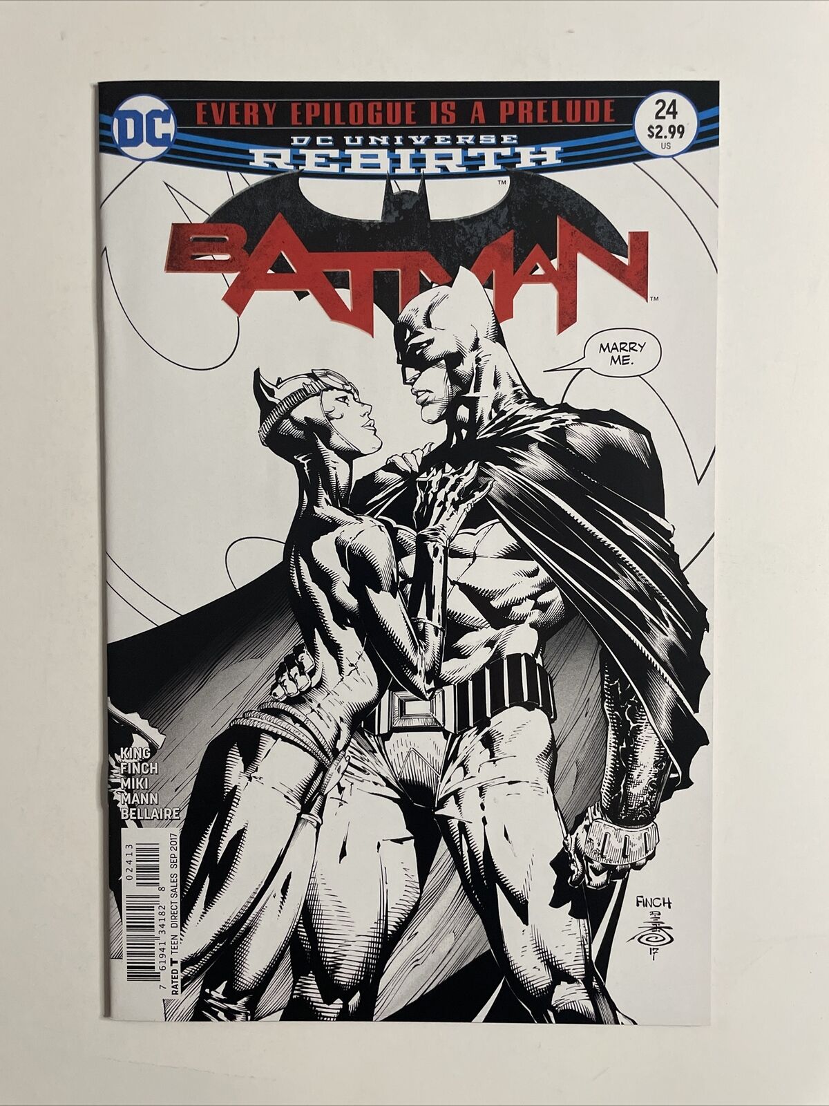 Batman #24 (2017) 9.4 NM DC 3rd Printing High Grade Comic Book Proposal Catwoman