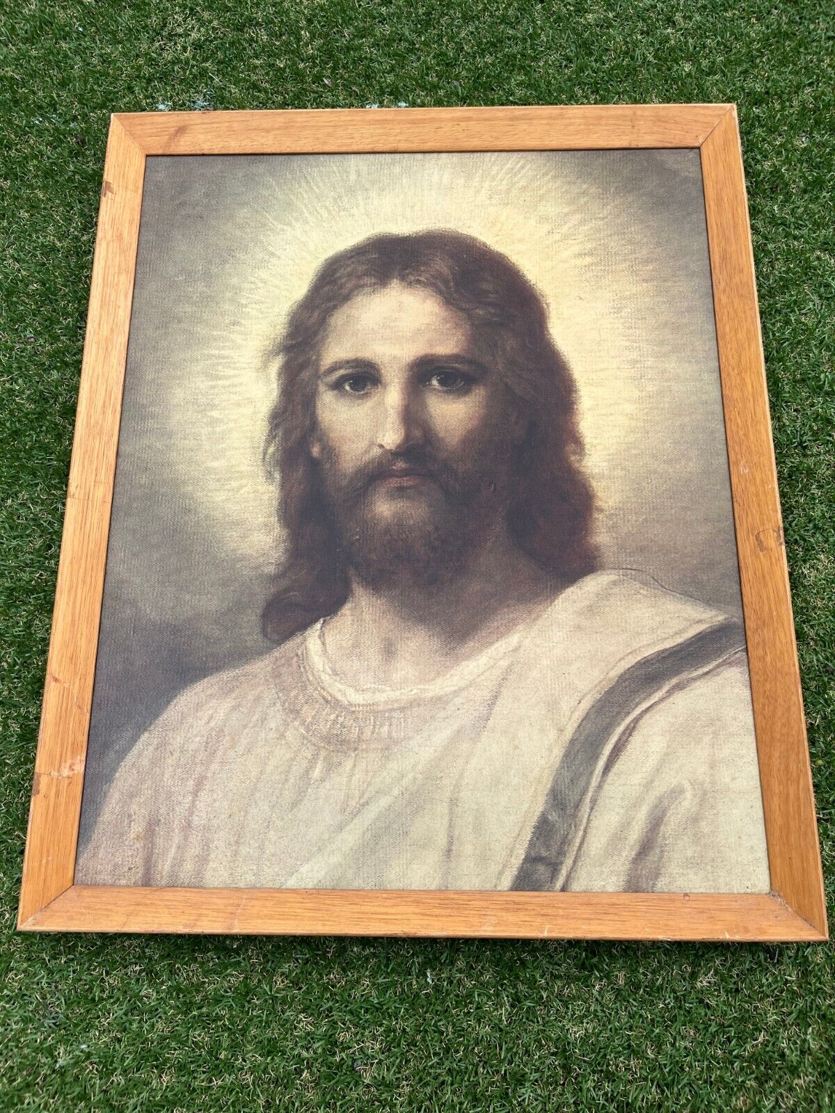 Vintage Jesus Christ 1884 Framed Picture