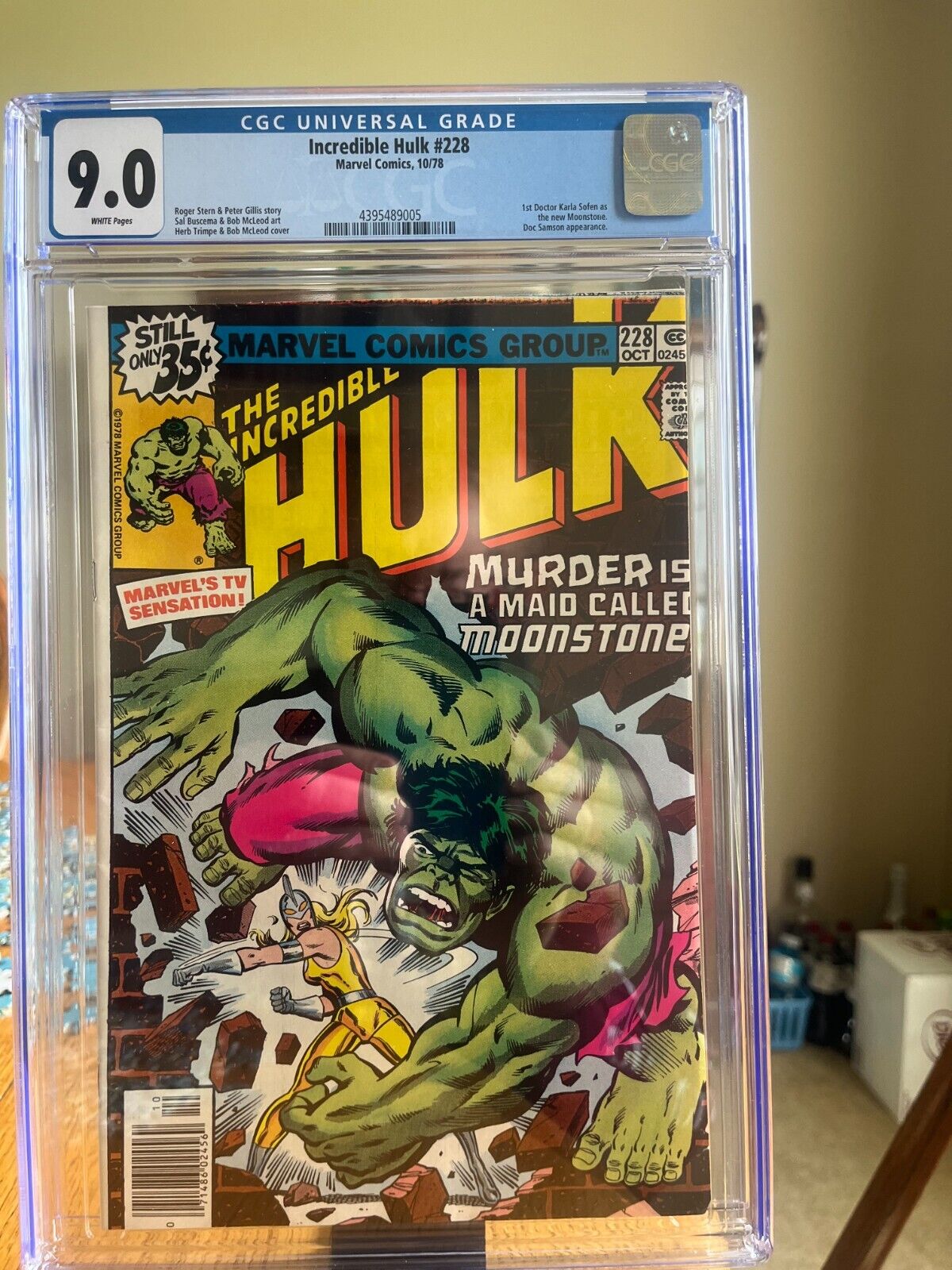 The Incredible Hulk #228 CGC 9.0 first appearance of Moonstone