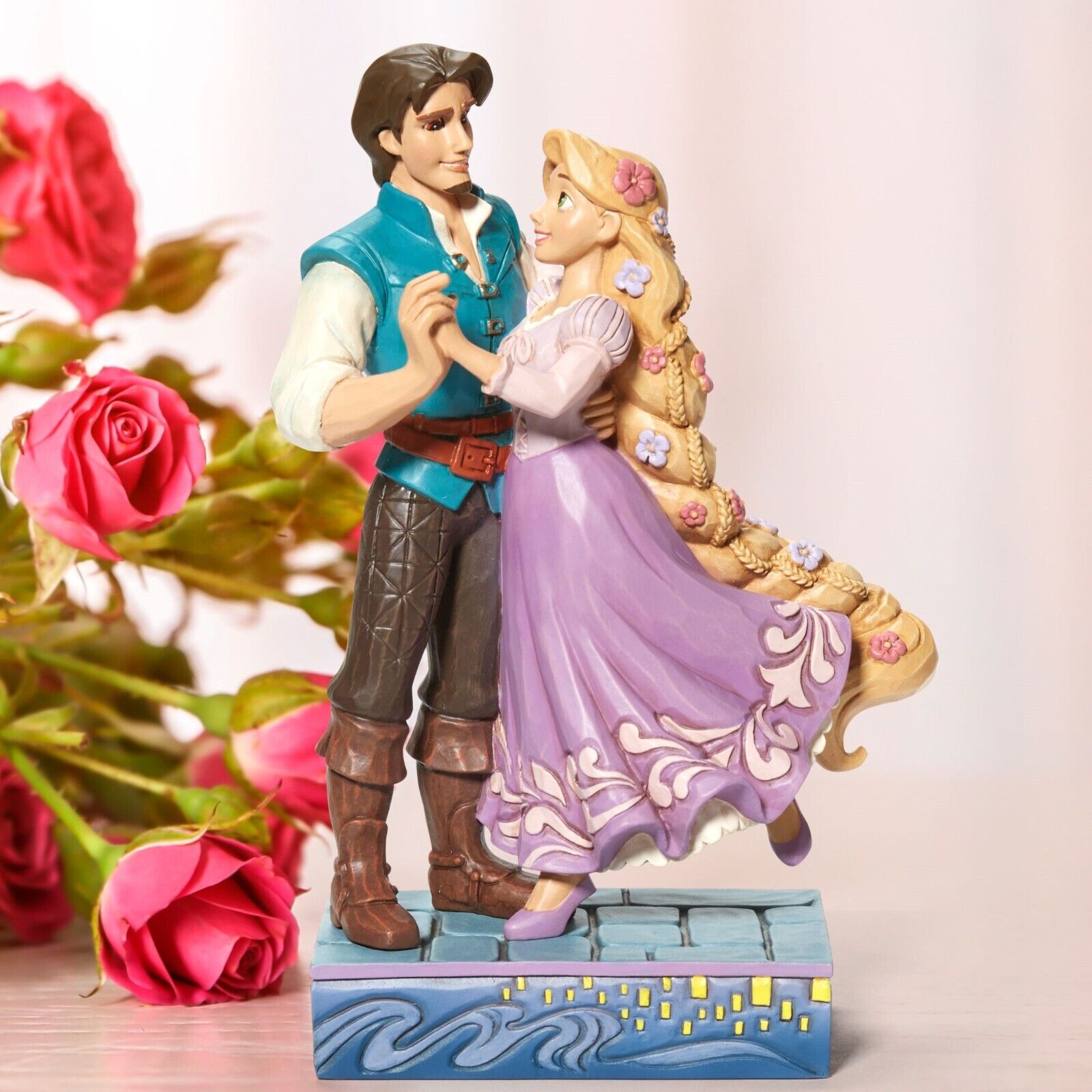 ✿ New JIM SHORE DISNEY Tangled Figurine MY NEW DREAM Rapunzel & Flynn 6013071