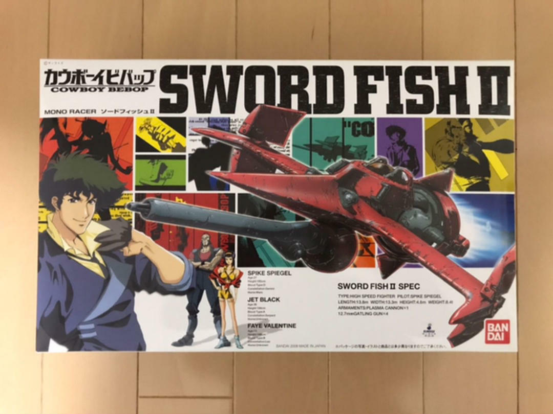 Plastic model kit 1/72 Figure Sword fish II  2 Cowboy Bebop From Bandai Japan