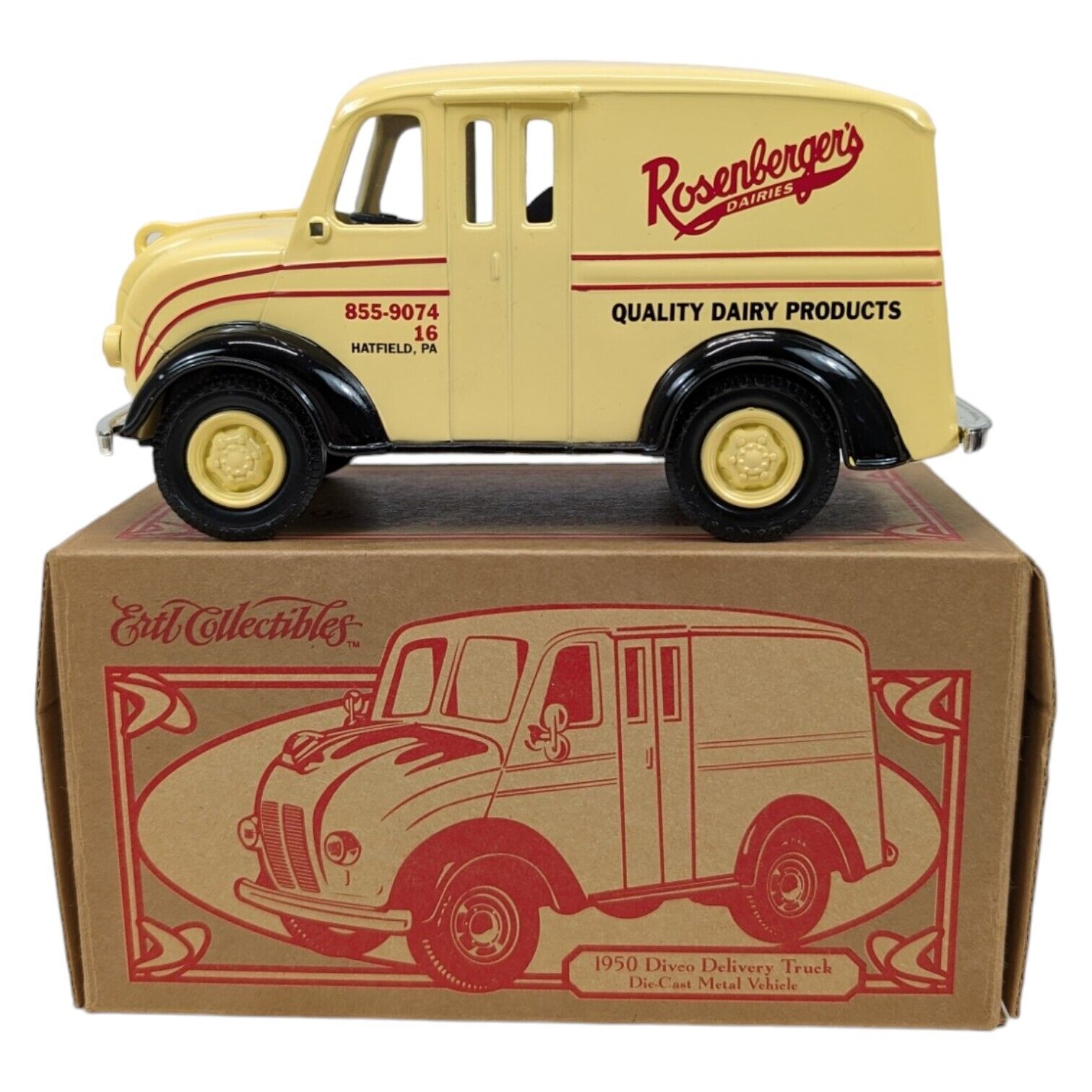 Ertl Collectible 1950 Divco Delivery Truck Diecast Rosenberger’s Dairies Bank
